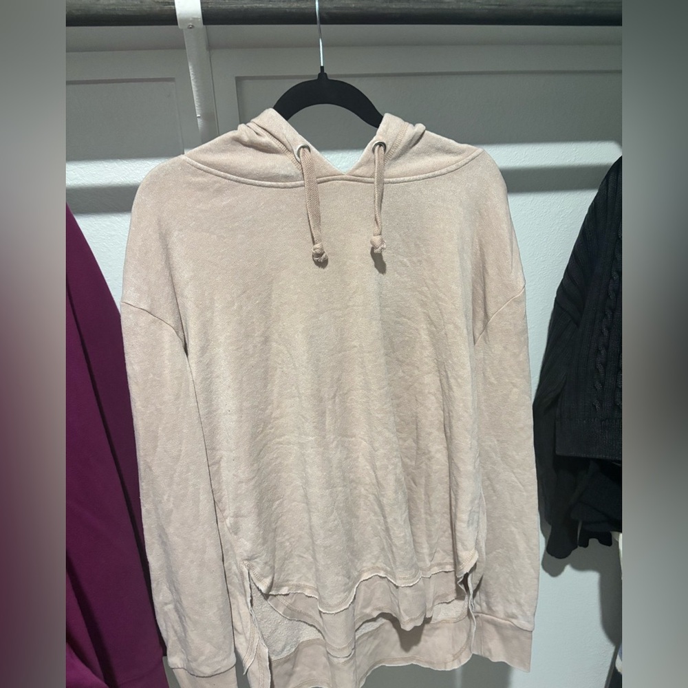 Ocean Drive Beige Hooded Sweatshirt